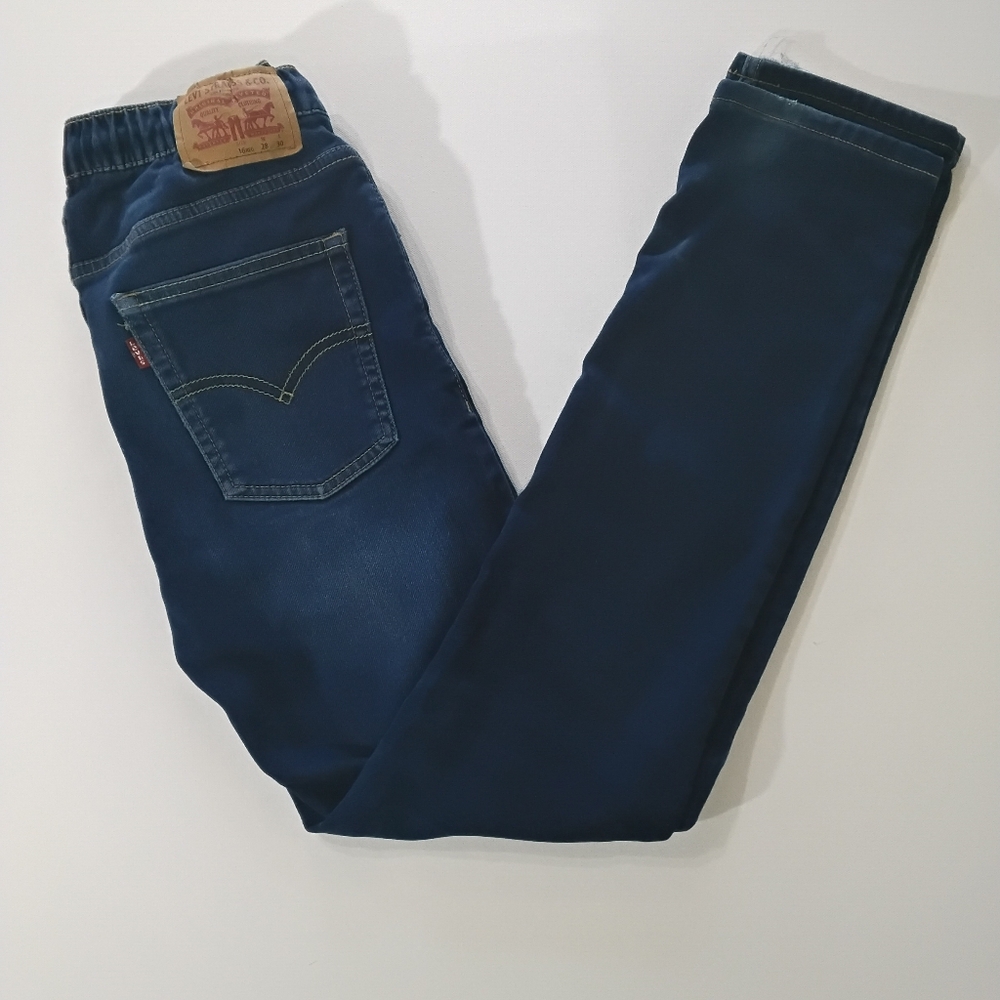 Levis Skinny Jeans Youth 16 Regular Blue Denim‎ Pull On Stretch Knit W28xL30 - Picture 2 of 9